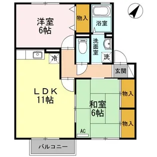 カントリーフォレスト【2階】の間取り