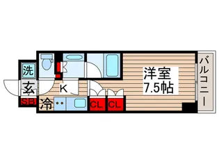 ONE ROOF FLAT TSUKISHIMA【6階】の間取り
