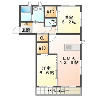グランヴェルデ【2階】の間取り