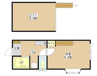 サンプラトーII【1階】の間取り