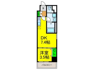 フウキレジデンス平野【8階】の間取り