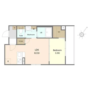 グランドール川内III【1階】の間取り