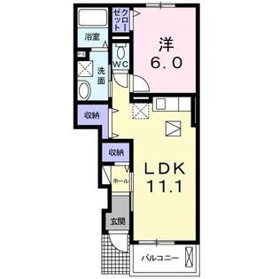 サニー ベル【1階】の間取り