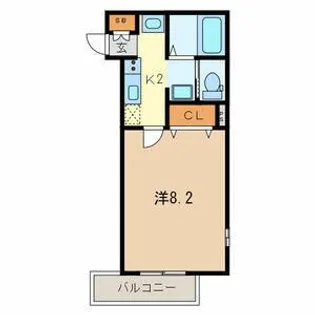 カシュカシュ【2階】の間取り