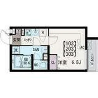 イクシオひばりヶ丘【1階】の間取り