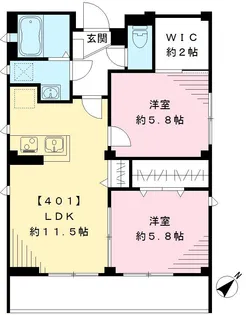マール・エスペランサ【4階】の間取り
