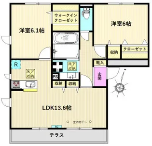 アイリス【1階】の間取り