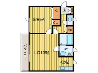 メゾン・ラヴニール【3階】の間取り