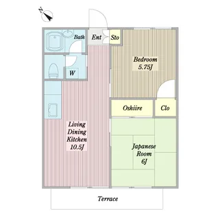 ESTA大野【1階】の間取り