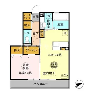 シティーピア【3階】の間取り