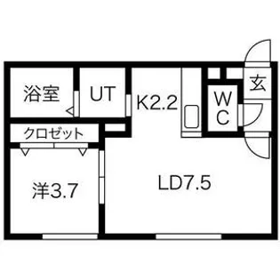 ペルル【1階】の間取り