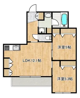 クレアージュ【3階】の間取り
