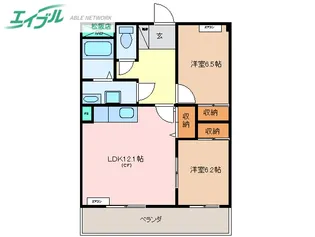 ロイヤルハートピア郷津 A棟【1階】の間取り