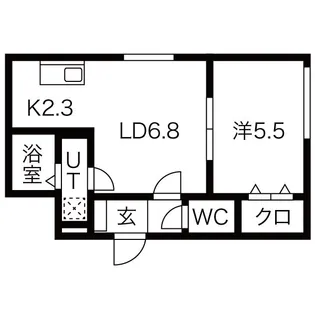 コージィプレイス206【3階】の間取り