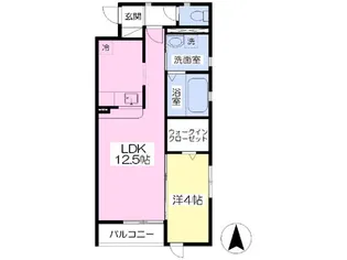 VOLVER A棟【2階】の間取り