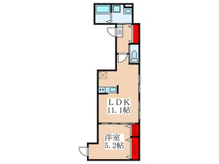 LaLa高円寺南【1階】の間取り