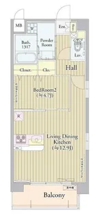 エストレリータ新宿落合【3階】の間取り