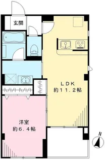 メゾンデルフィII【2階】の間取り