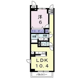 エスポアメゾンII【4階】の間取り