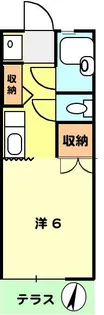 T-net 清水コーポII【1階】の間取り