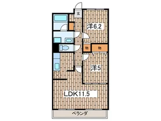 シャト-秋葉町【1階】の間取り