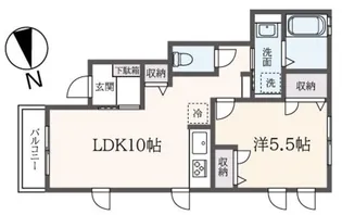 ウィズハイム永福【1階】の間取り
