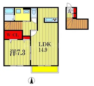 ヴァンヴェール【2階】の間取り