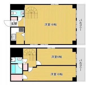 プリエール島之内【7階】の間取り