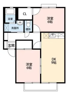 グリーンヒルハネカ A棟【2階】の間取り