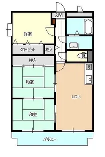 ウエストビレッジII【4階】の間取り