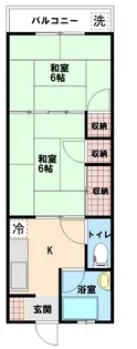 マンション光愛【4階】の間取り