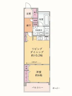 リーガル東本願寺前【4階】の間取り