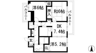 フォリアグランデ【2階】の間取り