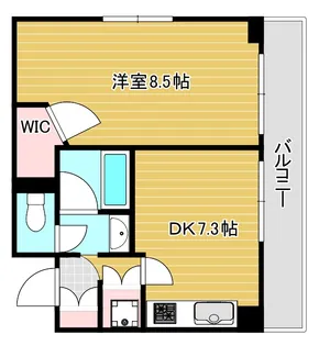 エステムプラザ谷町レティシア【10階】の間取り
