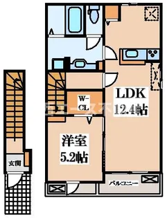 フローラ緑が丘【2階】の間取り
