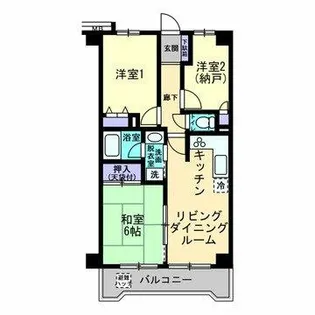 ノバ・マイキャッスル多摩川【4階】の間取り