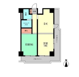 デイム橋本【3階】の間取り