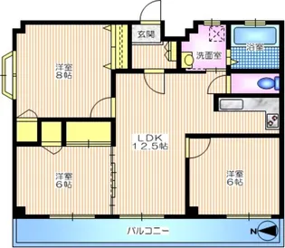 HILLS KOBAYASHI【2階】の間取り