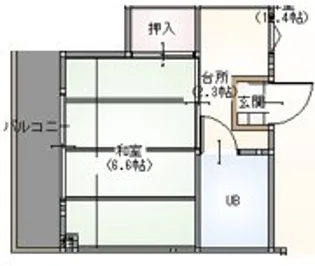 エースレーベン【2階】の間取り