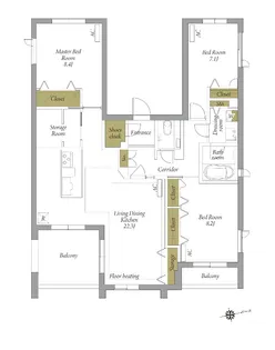 ヴィラ信濃町【3階】の間取り
