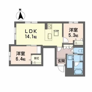 グランドパレス田迎小前【3階】の間取り