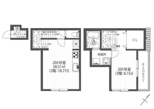 クラソ田園調布南mew【2階】の間取り