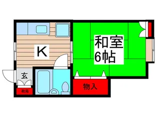 ハイコーポ本八幡【1階】の間取り