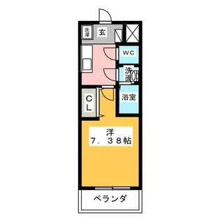 マリオン城西【4階】の間取り
