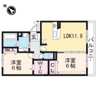 セジュールクオン【2階】の間取り