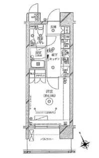 クレイシア新大塚【4階】の間取り
