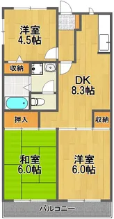 メゾン山王林【2階】の間取り