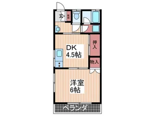 ビーンズアパート【1階】の間取り