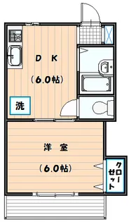 ルーミナス川越【1階】の間取り