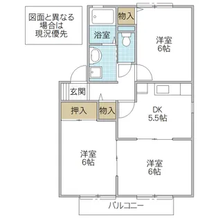コーポ川上 A棟【2階】の間取り